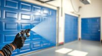 garage door spray painting