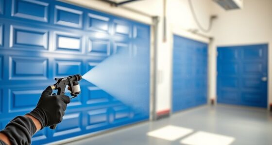 garage door spray painting