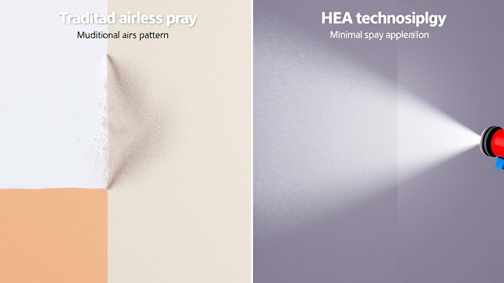 hea minimizes overspray