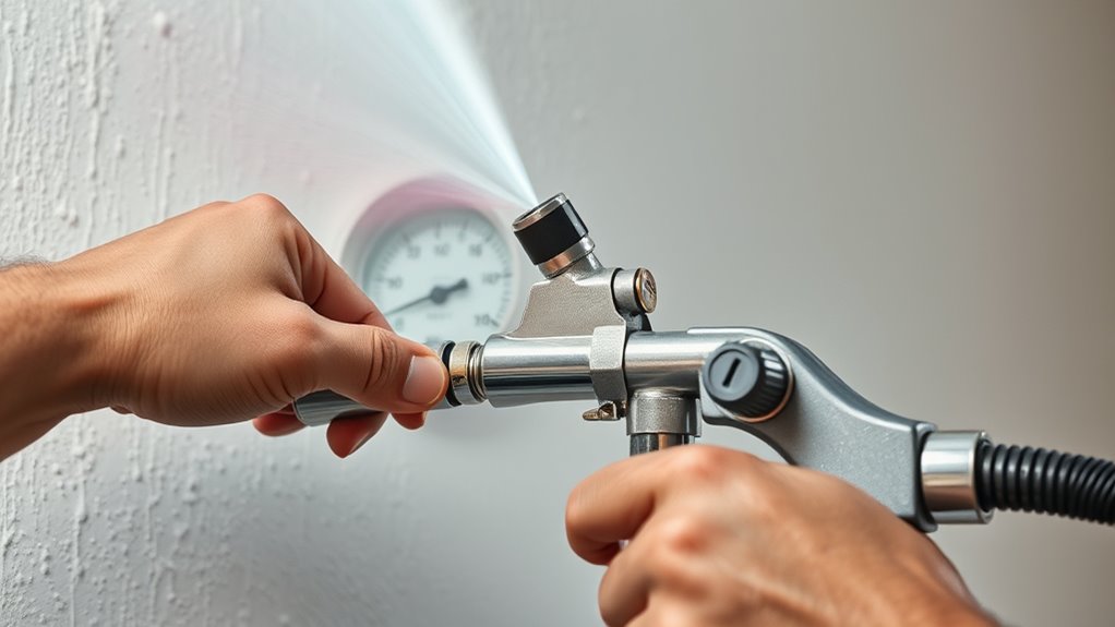 optimize sprayer motor pressure