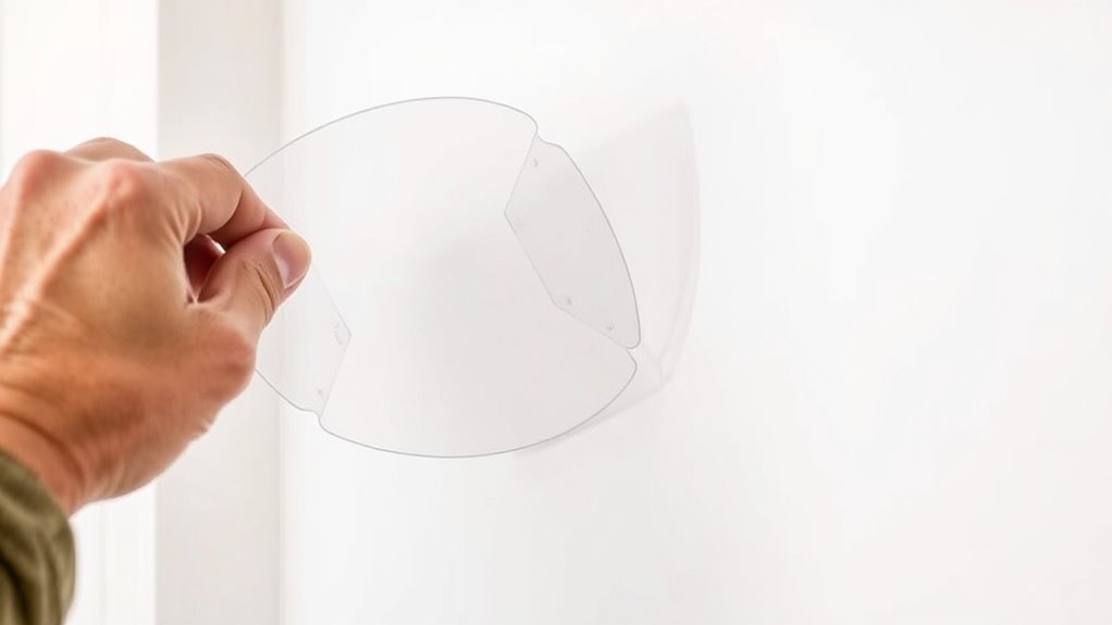 overspray shield application technique