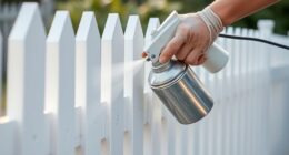 painting fence pickets