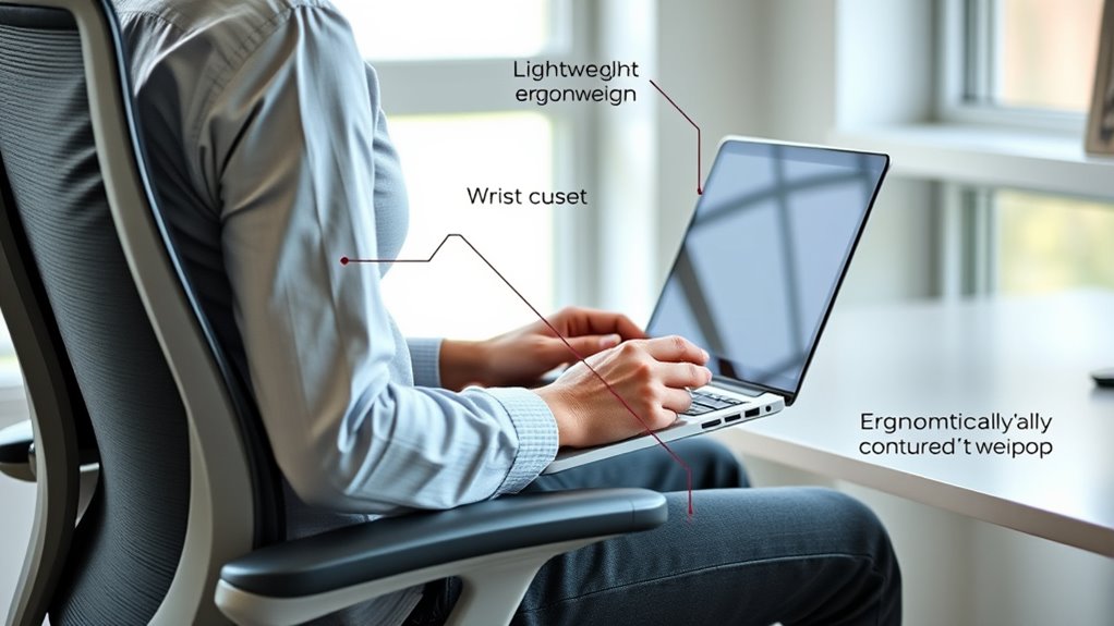 prioritize balanced ergonomic posture