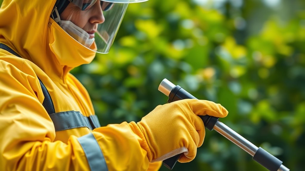 selecting appropriate spraying attire
