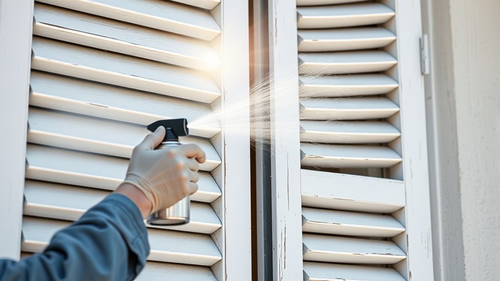 shutter and louver coating