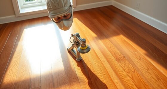 staining hardwood floors efficiently