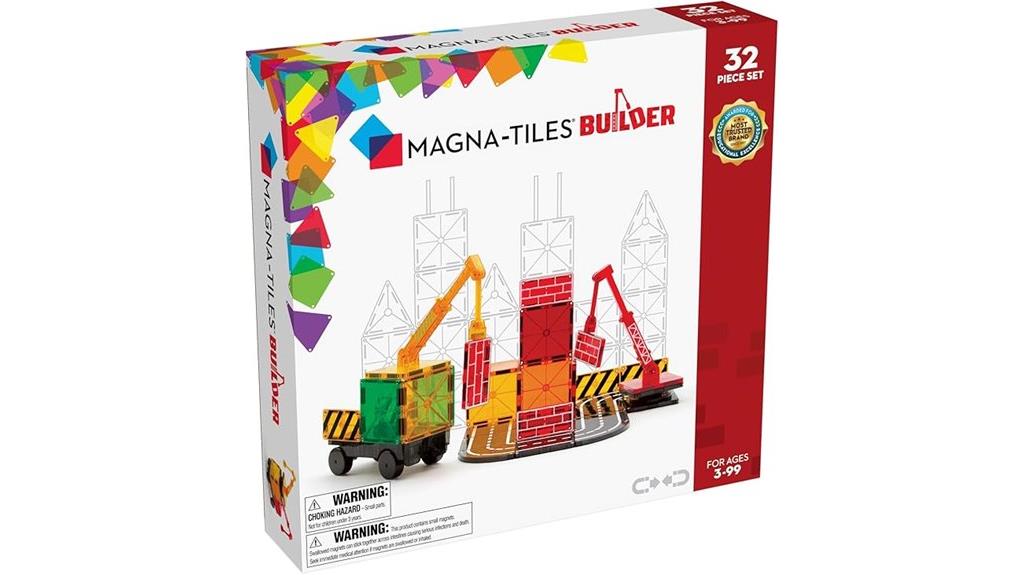 32 piece magnetic building set