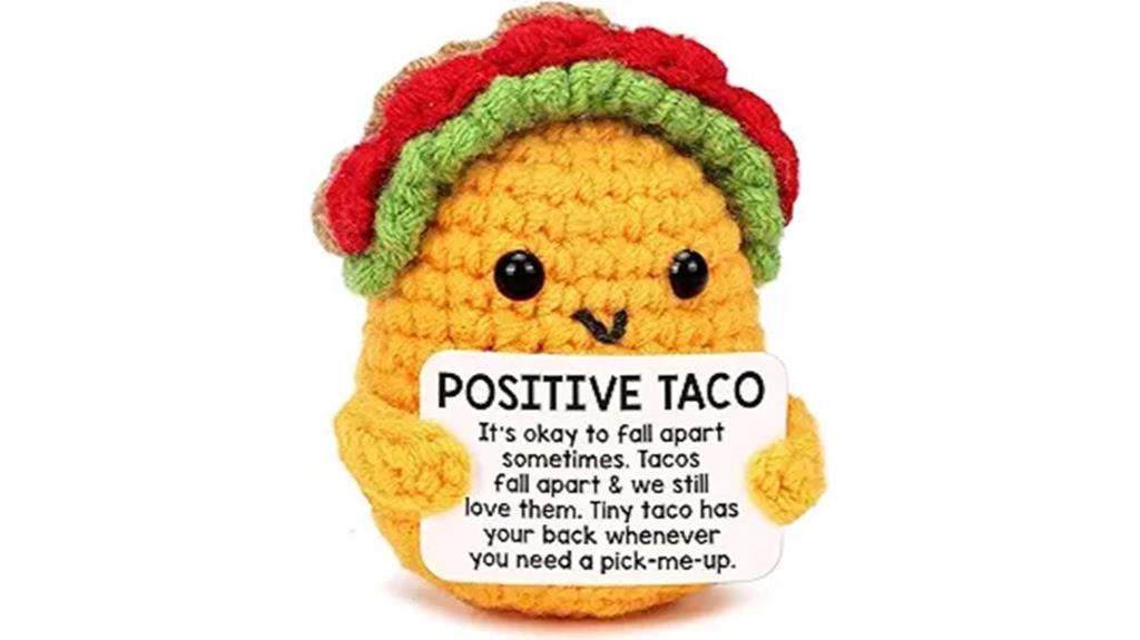 cute taco crochet gift