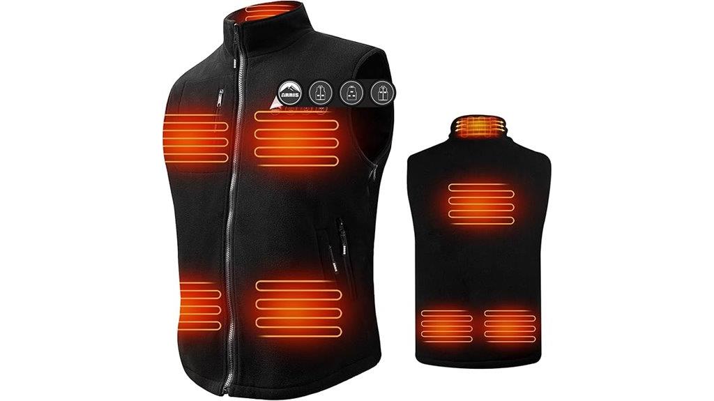 men s heated vest battery