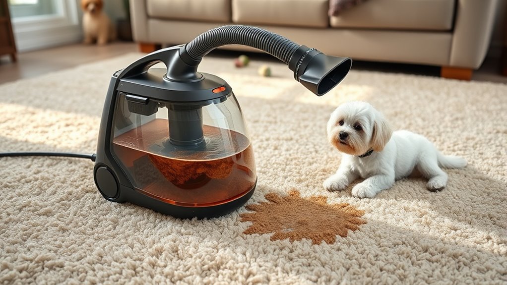 pet stain removal features