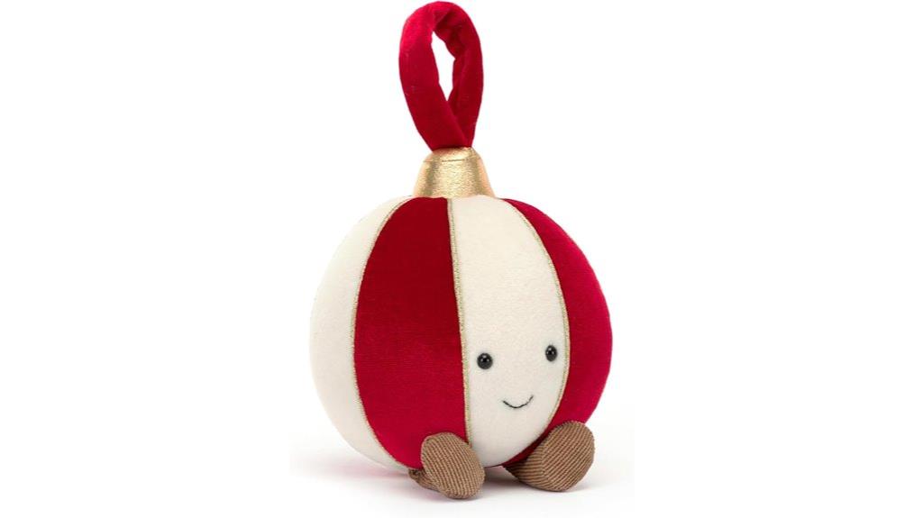 small plush holiday ornament