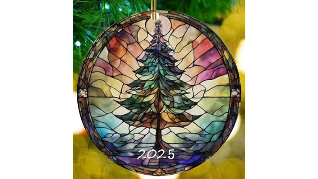 stained glass christmas ornaments