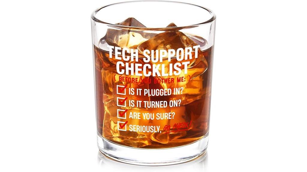 tech inspired whiskey glass