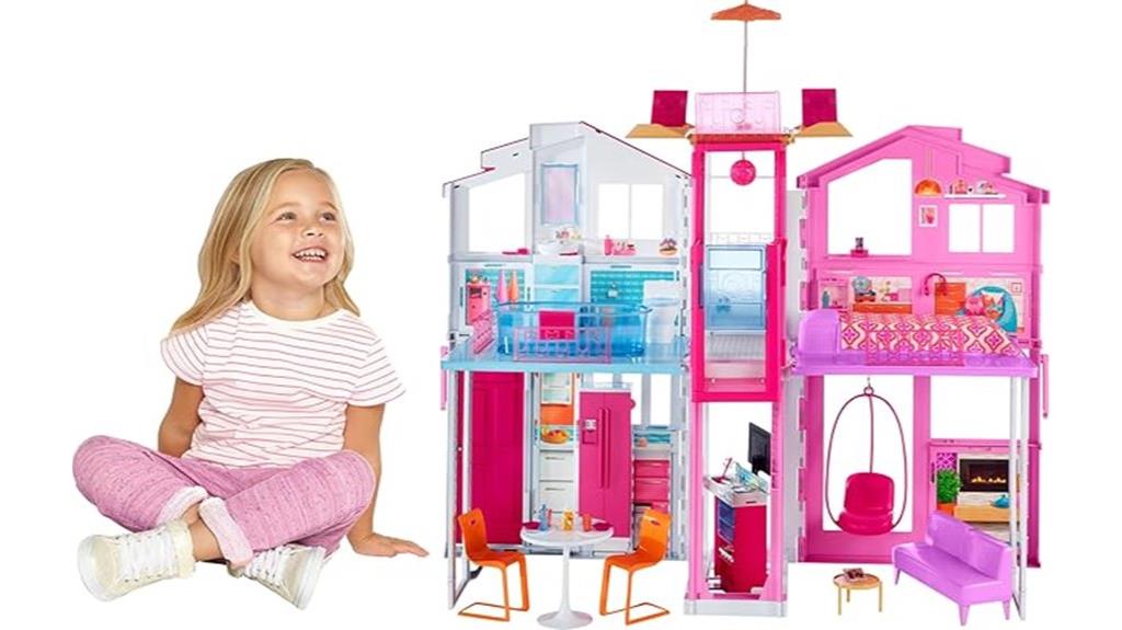 three story barbie townhouse