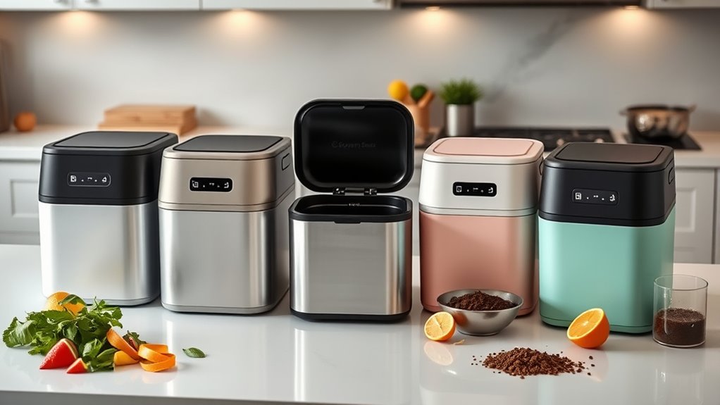 top kitchen compost bins