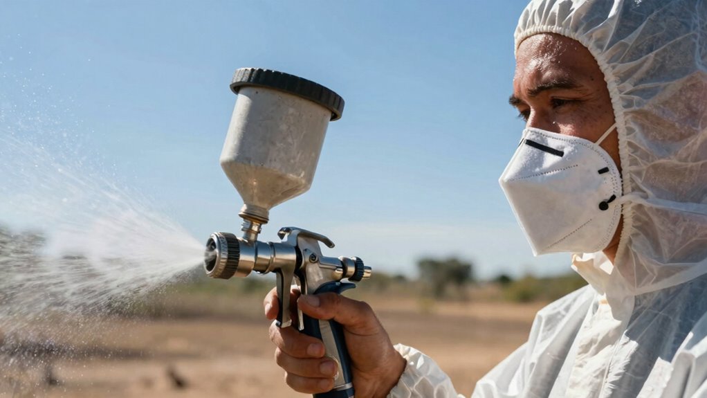 adjust spraying in heat