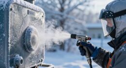 prevent freezing during application