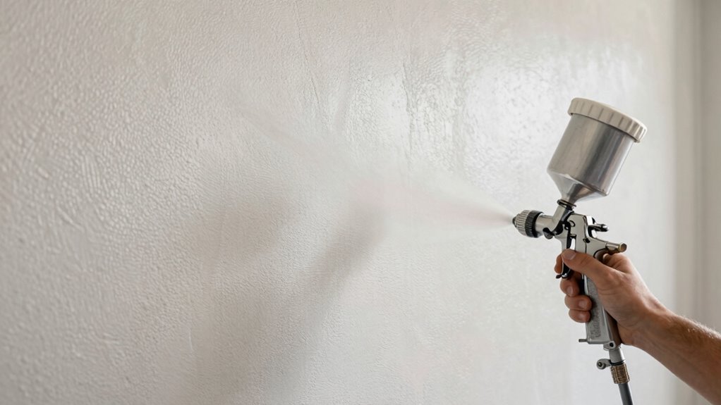 proper textured wall spraying