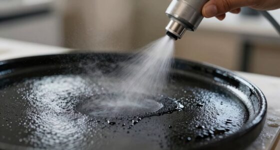 spray lightly avoid oversaturation