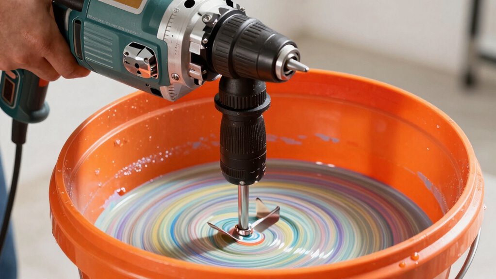 bucket compatible mixing features