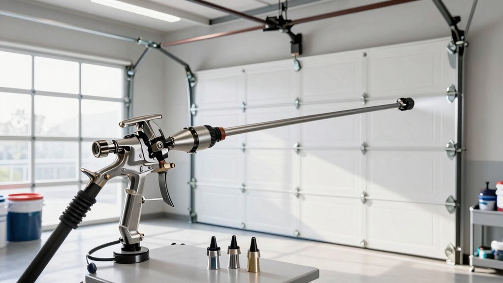 choosing garage door sprayer