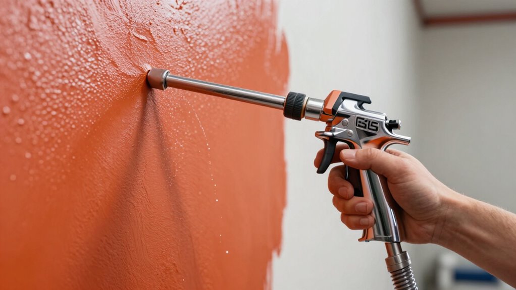 sprayer features for elastomeric