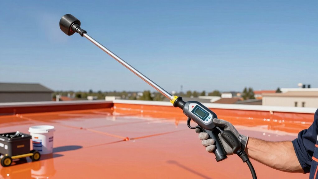 sprayer features for roofing