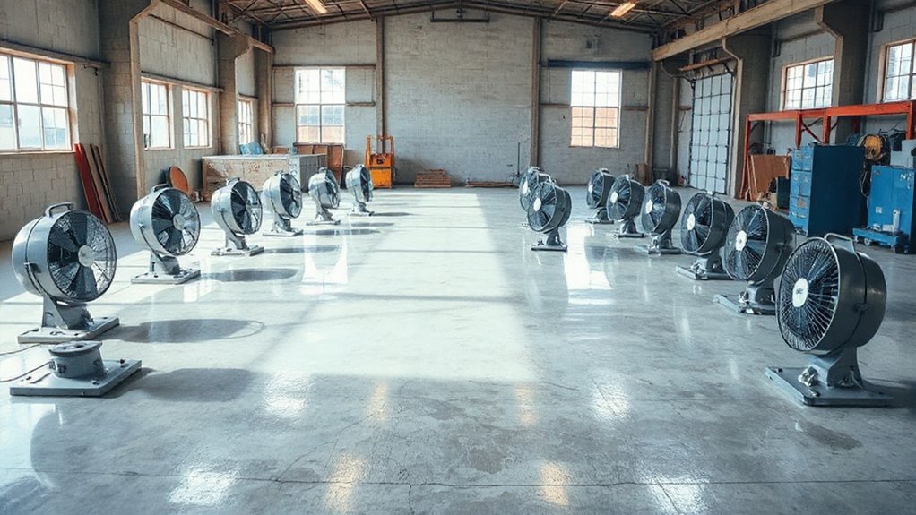 top epoxy curing floor fans