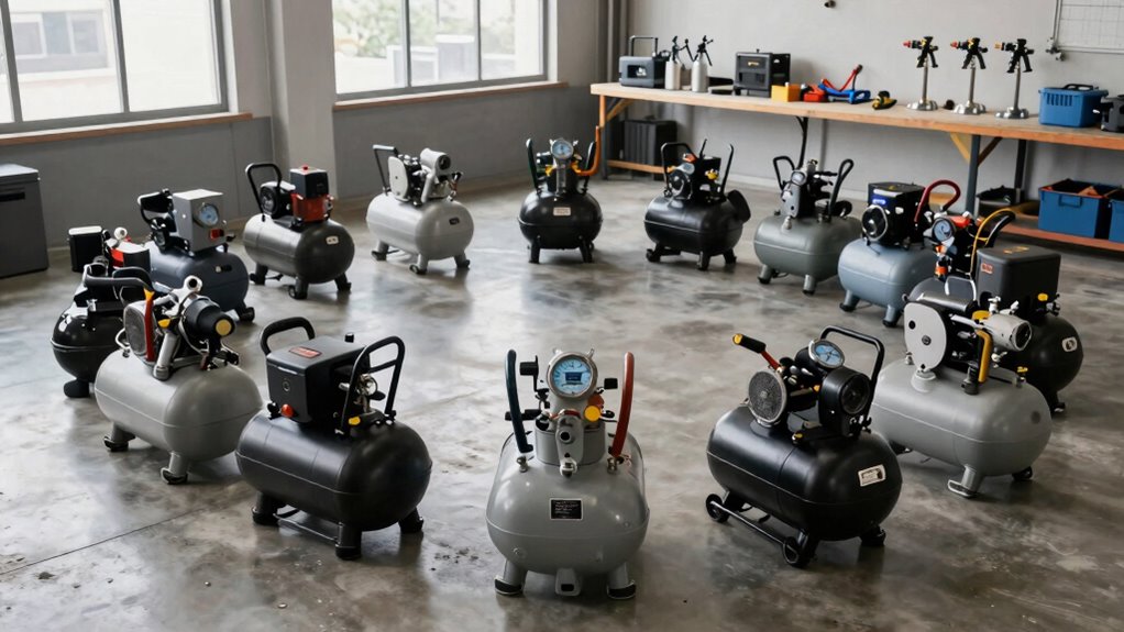 top pneumatic paint sprayer compressors