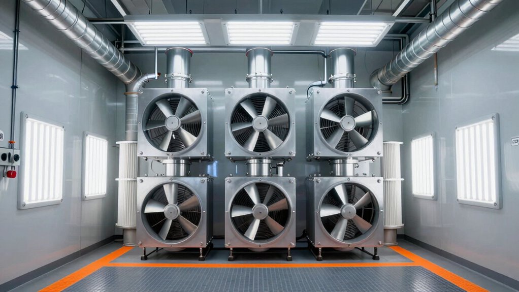 top spray booth fan kits