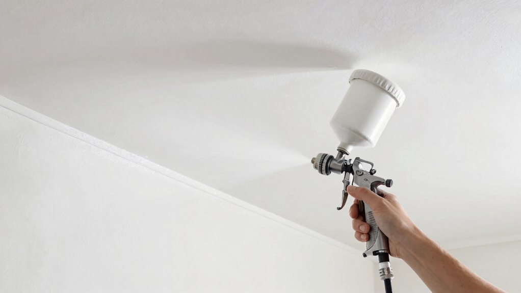 controlled safe ceiling spraying