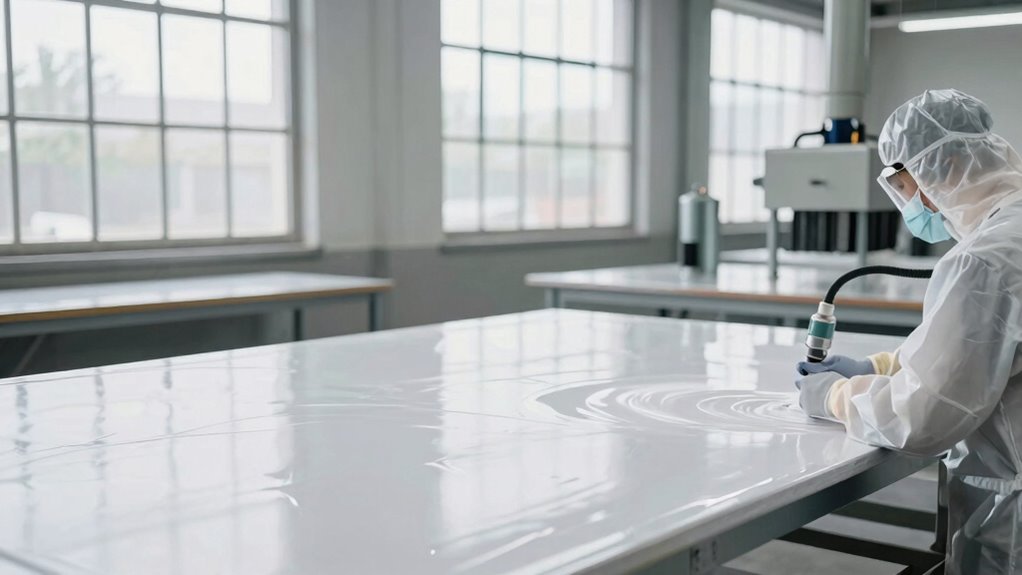 dust free finishing environment
