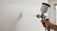 evenly textured wall spraying