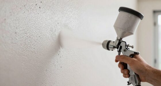 evenly textured wall spraying