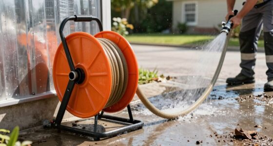 hose reel speeds cleanup