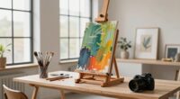 impressive professional painting setup