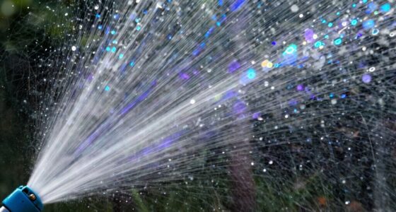 indicates spray intensity fluctuations