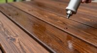 proper airless staining technique
