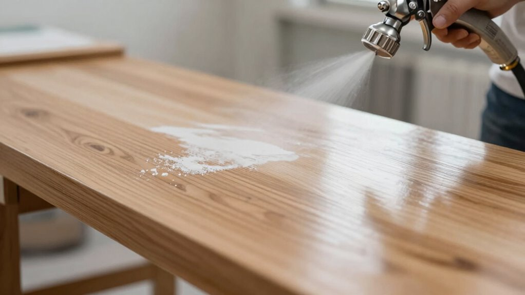 proper cabinet spray preparation