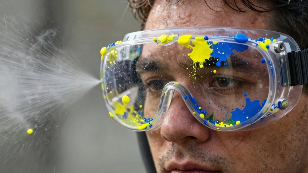 protect eyes from chemical overspray