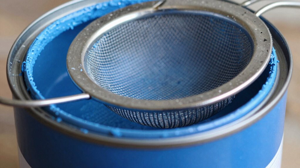 strain for smooth finish