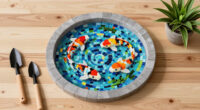 A Koi Pond Mosaic Made From 10 Pounds Of 3D Printer Waste