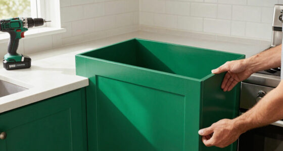The Most Stunning Green Cabinets Gave A Dated Kitchen A Mid-Century Makeover