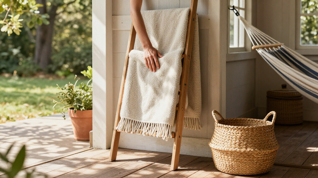 Aldi's Best-Selling Blanket Storage Ladder Is Finally Back