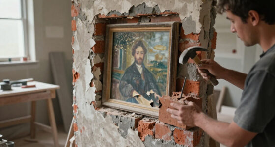 Stolen Renoir Paintings Found Hidden, And Damaged, Behind Cinder Block Wall