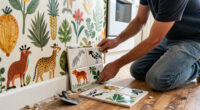 Vegetable Wallpaper And Animal-Clad Handmade Tiles Add Playful Charm To This Maryland Farmhouse